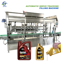 Machine de remplissage entièrement automatique 4000 BPH à servomoteur et suivi numérique pour pâtes épaisses, graisses et huiles en bouteilles