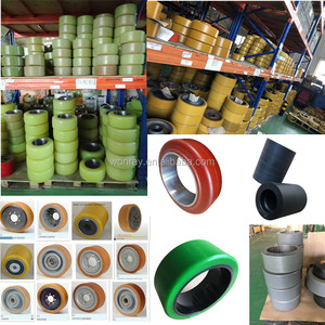 Neumático Sólido para Montacargas BT, Rueda Motriz de Poliuretano PU, Número de Pieza 201801, Tamaño 250x60/64-162, Neumático Antipinchazos para <span class=keywords><strong>AGV</strong></span> - Product Image 6