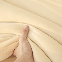 Couette en polyester tricoté, taille double, douceur nuageuse, lavable, moelleuse, ensemble de literie pour toutes les saisons