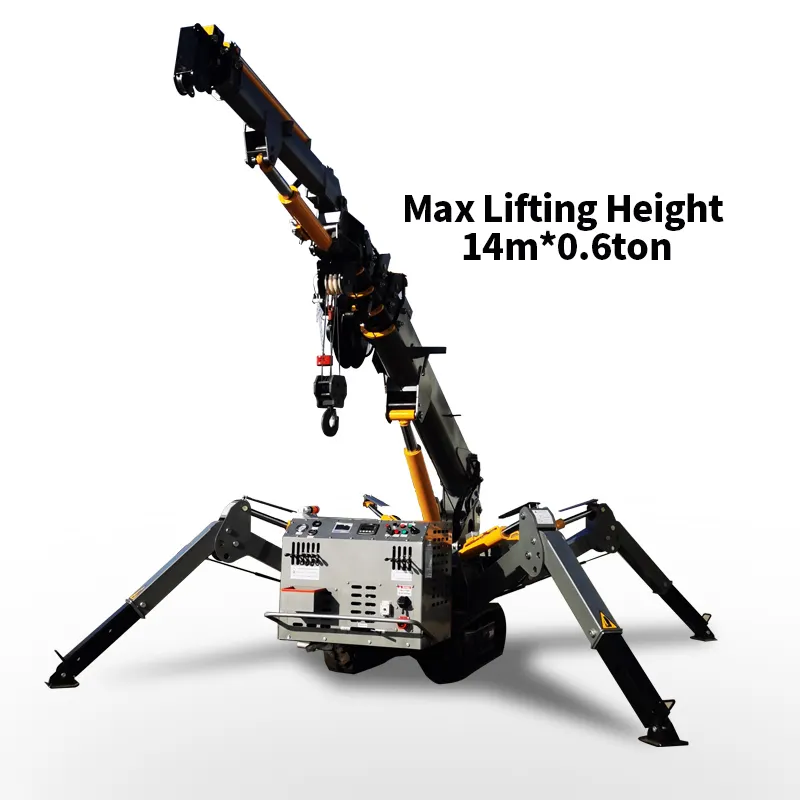 Konstruktion neuer Mini-3 Tonnen-14 Meter Raupen-Spinnenkran mit langer Fliegegebinde