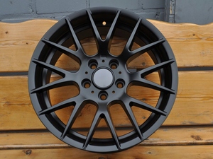 Jantes SYAC neuves E46 M3 CSL E36 E38 E39 5x120, <span class=keywords><strong>18</strong></span> pouces, en alliage d'aluminium, finition noir mat, multi-branches, pour voitures de tourisme. - Product Image 3