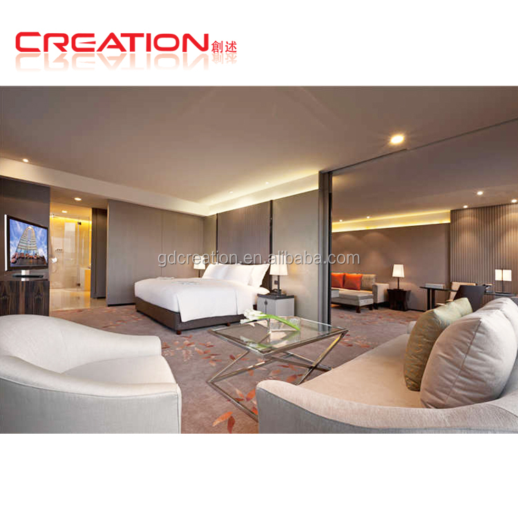 Conception adaptée aux besoins du client de chambre king-size mobilier de chambre d'hôtel moderne pour 3 4 5 étoiles