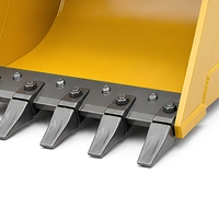 Bucket Penggali Tepi Bolt-On untuk Excavator Mini 1.5-4 Ton, Bucket Tepi yang Dapat Diganti untuk Sewa dan Pekerjaan Lanskap