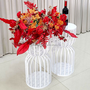 Furun Wedding Cake Stands Plinthe en acier inoxydable Piédestal Cylindre Dessert Table pour événement Party Decor - Product Image 1