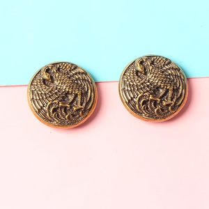 Zytpanvm PC Vintage Brass Phoenix Totem Conch Rivets Spiral Decorative <b>Metal</b> Hardware Special For DIY Leather <b>Wallet</b> Making Acce - Product Image 6