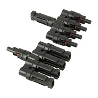 JZD 1/2/3/5/8/10m Solarpanel-Kabel PV-Anschluss kabel 2, 5 mm2 4 mm2 6 mm2 Mit Stecker Schwarz 10 AWG Solar-Verlängerung kabel