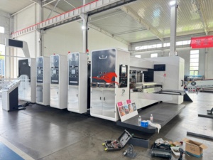 Máquina troqueladora rotativa flexográfica de 3 colores con servomotor 1224, sistema antiprensado de borde superior independiente y control PLC completo. - Product Image 6