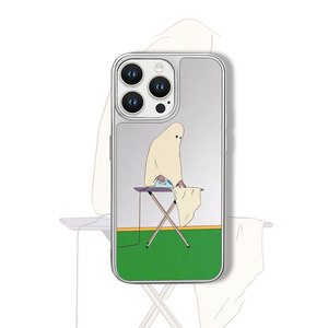 Funda para Teléfono Plateada de Alta Calidad, Apta para iPhone 17 16 15 14 13 Pro Max, Funda con Espejo Etéreo y Tranquilo - Product Image 6