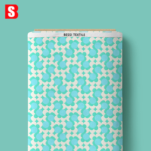 Bessi <span class=keywords><strong>2025</strong></span>幾何学的デザインプリントリバティコットンタナ芝生コットン生地女性用キッズドレス - Product Image 2