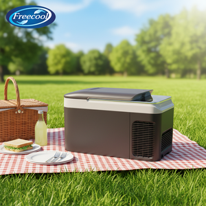 Mini Refrigerador Portátil para Auto Freecool, de Una Sola Zona, 28L, Congelador para Apoyabrazos, 12V/24V, Refrigerador Eléctrico para Uso en Exteriores, Hoteles y Hogares - Product Image 1