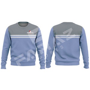 Servicio OEM Personalizado, Sudadera de Hombre de Último Diseño en Color Sólido, Sudadera de Hombre de Manga Larga con Cuello Redondo - Product Image 1