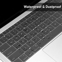 Couverture de clavier pour MacBook Air 13 pouces 2022 2021 2020, version A2337 M1 A2179, protection en silicone imperméable