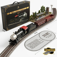 Ensemble de train électrique miniature HO, locomotive à vapeur vintage Pennsylvania 0-4-0, voie ferrée en métal, kit de modèle ferroviaire en métal moulé sous pression