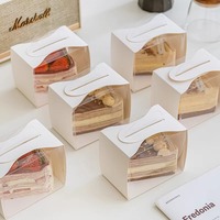 Boîte d'emballage transparente à plusieurs étages pour gâteaux, pâtisseries, desserts, mousses, bonbons, sushis, aliments, logo personnalisable