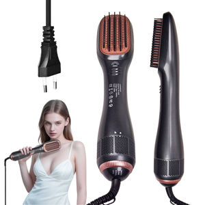 Cepillo Alisador de Cabello Eléctrico Plegable, Cepillo de Nailon, Herramienta de Peinado Calefactada Portátil para Uso Doméstico - Product Image 1