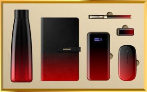 Vaso de Vacío Personalizado de Lujo con Logotipo Personalizado, Cuaderno, Bolígrafo, Memoria USB, Ratón Inalámbrico y Banco de Energía para Regalo - Product Image 3