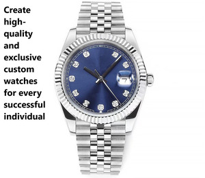 Acier inoxydable 316L, verre en cristal bleu, artisanat haut de gamme, modèle populaire, montre mécanique pour homme - Product Image 3