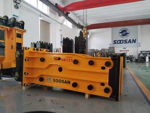 SOOSAN SB125 Disjoncteur hydraulique Marteau de démolition de type crayon à dessus ouvert avec burins pour pelles de 28 à 35 tonnes pour la construction - Product Image 6