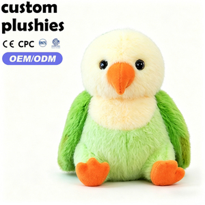 Peluche de perroquet de dessin animé simulé OEM <span class=keywords><strong>pas</strong></span> <span class=keywords><strong>cher</strong></span>, personnalisée, 20 cm, jouet en peluche animal mignon, poupée compagnon, cadeau - Product Image 3