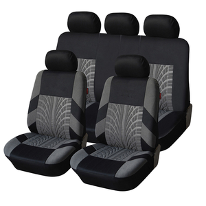 Housse de siège de voiture en tissu gris noir, protections universelles lavables et compatibles avec les airbags pour toutes les saisons - Product Image 4