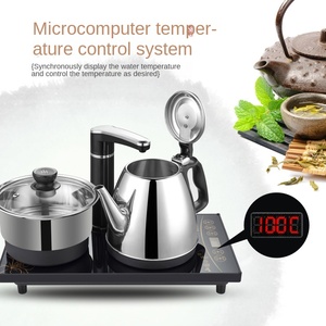 110V 220V Double <b>Kettle</b> Set 1.2L Capacity <b>Stainless</b> <b>Steel</b> Automatic Pump Water Safety Auto-off Function Heat-Resistant Handle - Product Image 6
