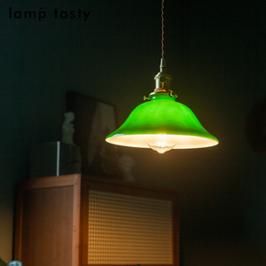 Lamp Tasty Green Glass Pendant <b>Light</b> E27 Led <b>Single</b> Head Retro Style For Cafe Restaurant Bedroom - Product Image 2