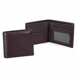Portefeuille long en cuir de haute qualité pour hommes, plusieurs emplacements pour cartes, poche à monnaie zippée, compartiments pour billets, style professionnel élégant - Product Image 3