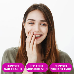 Approvisionnement d'usine Vitamine C Biotine Gummy 3-en-1 Acide Hyaluronique Gommes 300mg Boost Peau Articulations Corps Santé Non OGM - Product Image 3