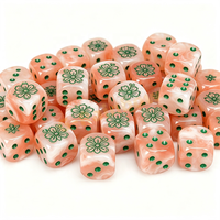 Dés en pierre précieuse D6 style jade, ensemble de dés à points, dés de casino de précision, dés de mahjong, logo gravé sur mesure