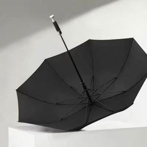 Paraguas de Golf de Lujo, Recto, Grande, Deportivo, con Logotipo Personalizado, Protección UV y Mango Plateado - Product Image 5