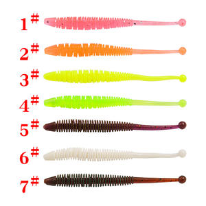 Ytqhxy Spiral Soft Bait 6cm 5.7g Bottom Baits For Bass <b>Lure</b> <b>Fishing</b> 7pcs Pack - Product Image 1