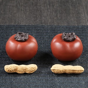 MSH Persimmon Tea Pet Ornaments en sable violet qui signifie que tout va bien - Product Image 6