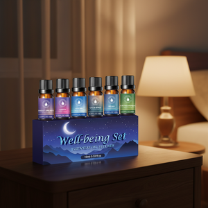 Regalos para Mujer, Canasta de Regalo para Mujer, Regalos de <span class=keywords><strong>Navidad</strong></span>, Set de 6 Botellas de Aceites Esenciales, Set de Aceites Aromáticos - Product Image 1