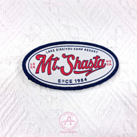 Patch tissé à date de livraison rapide Patch de broderie tissé personnalisé Design tendance Patch de grande conception de haute qualité