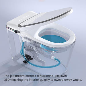 <span class=keywords><strong>Toilette</strong></span> intelligente Fonction de parfum Commande vocale Mise à niveau de luxe avec lumières LED de couleur <span class=keywords><strong>Toilette</strong></span> automatique montée au sol - Product Image 6