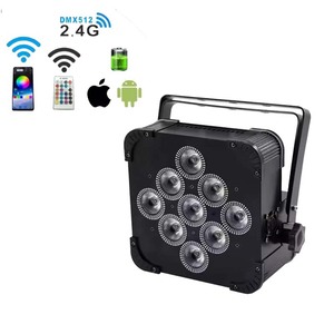 Lumière de scène multi-contrôle DMX, contrôle sonore, 6 en 1, alimentée par batterie, sans fil, pour spectacle, discothèque, bar, fête, DJ, soirée, <span class=keywords><strong>club</strong></span> de nuit - Product Image 1