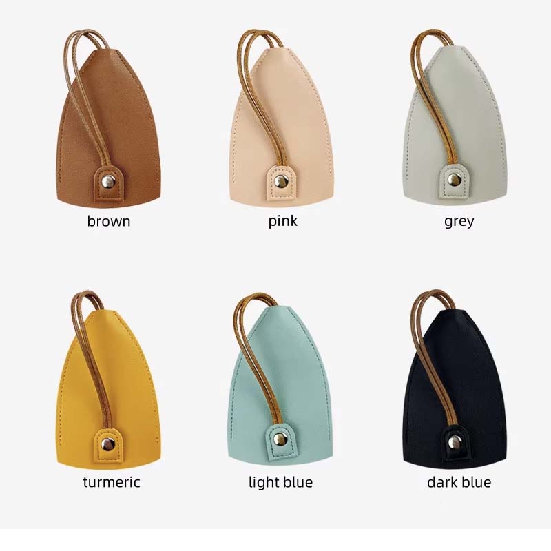 Custom Protective Durable PU Leather Car Key Holder with Pull-Out Key Chain - Sweet Epoch