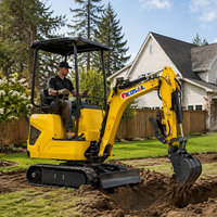 Mini-excavatrice 2 tonnes à chenilles, certifiée CE EPA, pour travaux de terrassement, livraison gratuite, prix de gros, direct fabricant