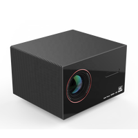 Projecteur intelligent Wi-Fi Bluetooth avec haut-parleur musical, 1200 ANSI, 4K natif, Android 14 MT9660 2/32 Go, correction automatique de la distorsion trapézoïdale pour cinéma maison
