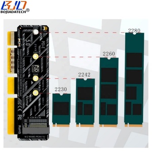 การ์ดแปลง PCI Express PCIE PCI-E 5.0 4X <span class=keywords><strong>8X</strong></span> 16X เป็น NGFF M.2 M-Key 2280 M2 NVME SSD รองรับความเร็ว 128GB/S สำหรับเซิร์ฟเวอร์ 1U ปี 2026 - Product Image 4