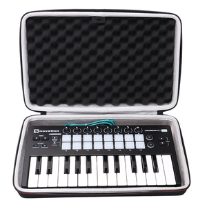 Bolsa de almacenamiento de teclado electrónico EVA Estuche de EVA portátil para <span class=keywords><strong>Novation</strong></span> <span class=keywords><strong>Launchkey</strong></span> Mini 25-Note USB Keyboard MK2 Controller - Product Image 1
