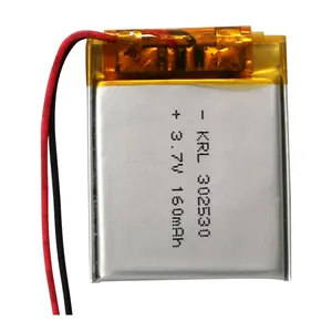 302530 lityum iyon piller 160mah 3.7v Lipo polimer pil kablosuz fare için