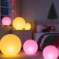 Boule LED géante RGB à changement de couleur avec télécommande, prix d'usine, pour intérieur/extérieur, lumières décoratives de Noël