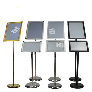 A0 A1 A2 A3 A4 A5 A6 Round base floor standing adjustable menu holder Advocate Pedestal Sign Stand