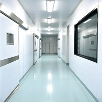 Automatische Hermetische Schiebetür für Reinräume, Luftdichte Reinraumtür für Krankenhaus-Operationssäle mit Sensor
