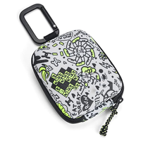 Estuche de Transporte Multiusos para Auriculares con Cierre de Cremallera EVA, Estuche de Almacenamiento Portátil para Viajes para Auriculares, Cable USB, Chips Digitales