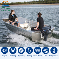 KinOcean — petite Console centrale en aluminium, 10 pieds, pour bateaux de pêche, Bass