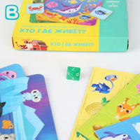 Jeu de cartes éducatives Montessori sur le thème des animaux, personnalisable avec logo, jeu de société en papier avec boîte colorée