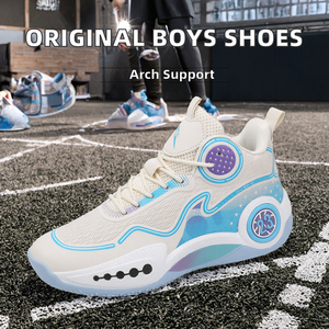 Nouvelles Chaussures de Basketball Originales pour Garçons, Taille 35, Soutien de la Voûte Plantaire, Haute Qualité, pour Adolescents, Été, Printemps, École, Usine - Product Image 2
