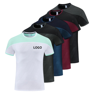<b>100</b>% <b>Polyester</b> Summer Short Sleeve Reflective Design Sport Fitness Training T <b>Shirts</b> for Men - Product Image 1